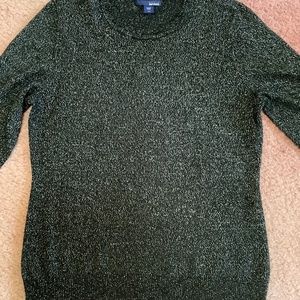 Black and silver Basic Edition top. Size Large